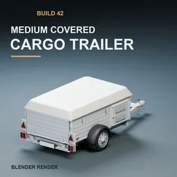 Medium Covered Cargo Trailer