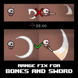 Range fix for Bones & Sword