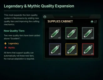 Legendary and Mythic Quality Expansion