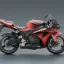 Honda Red Sport Motorcycle [B42.21] 3