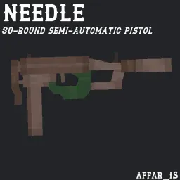 Needle [30-rounds semi-auto pistol]
