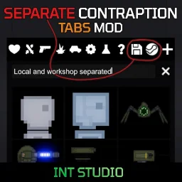Separate contraption tabs mod
