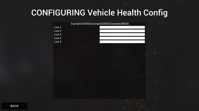 Vehicle Health Config [Commission] 0