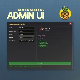 Weapon Modifiers Admin UI