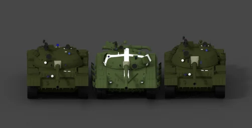 WP tanks 1970s (T55A ,  T62, T64A)