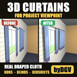 [V2] 3D Curtains & Blinds - Project Viewpoint [B42]