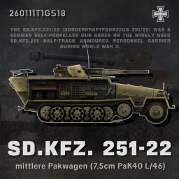 Sd.Kfz. 251-22 Ausf.D（Pak 40)
