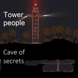Tower people and the cave of secrets