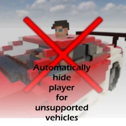 Automatically hide player for unsupported vehicles