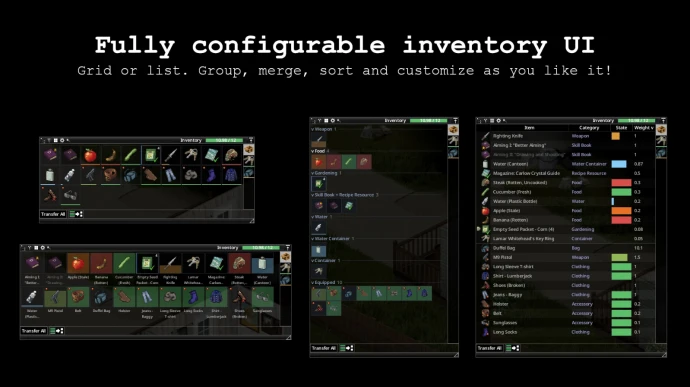 Better Inventory UI - Grid View For Inventory And Loot 0