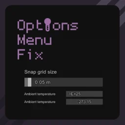Options Menu Fix