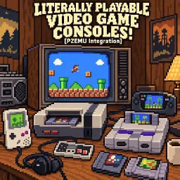Literally Playable Video Game Consoles! [PZEMU Integration]